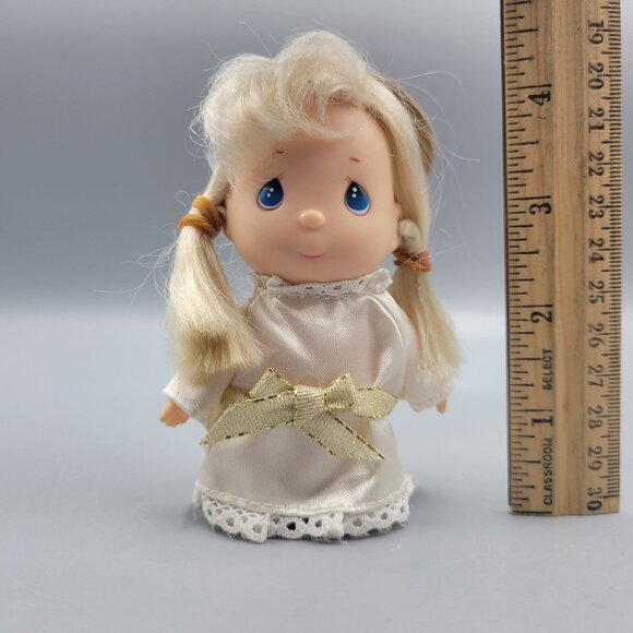 Vtg Precious Moments Hi Babies Doll Blonde 1996 Enesco Collectible 4" Figurine - Picture 12 of 12
